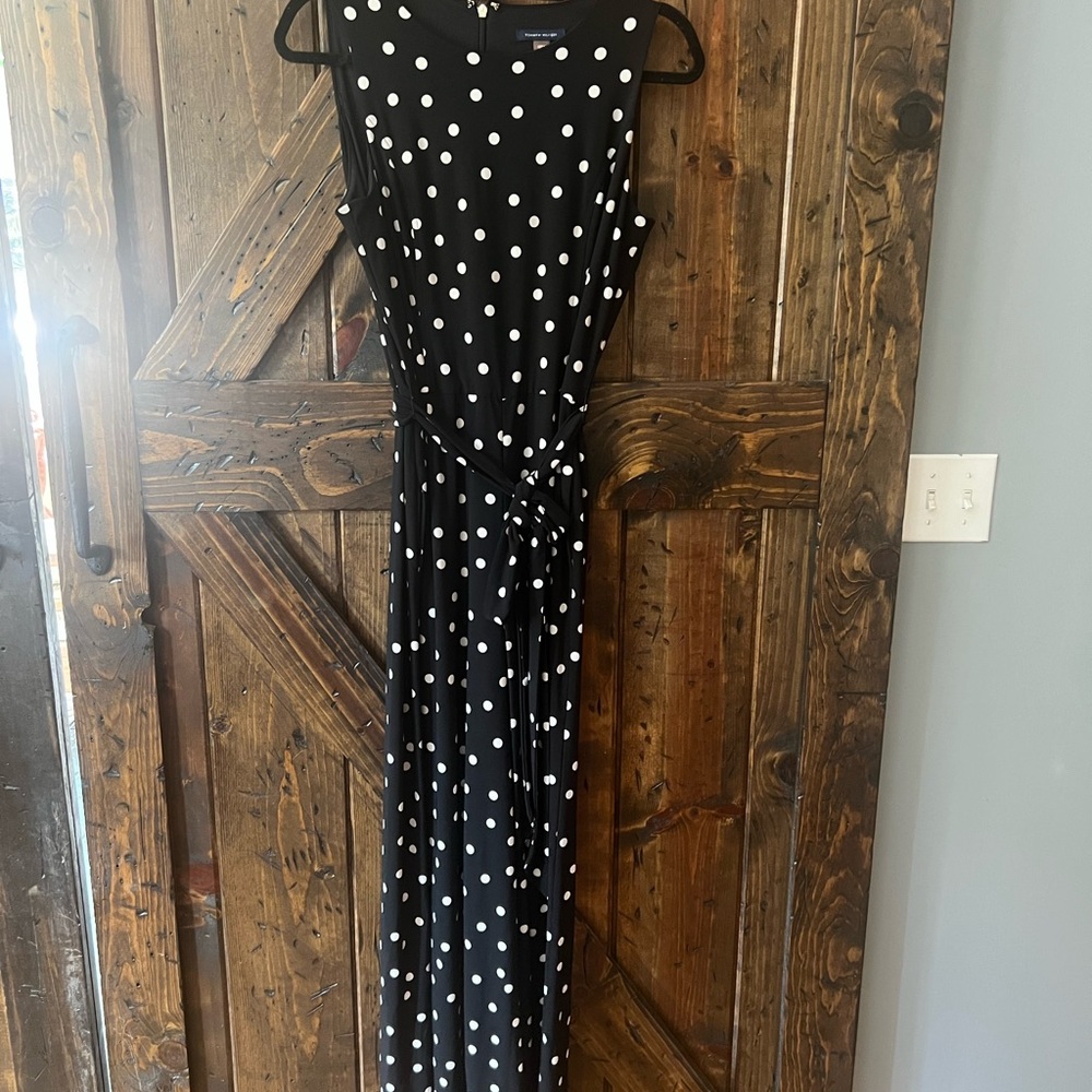 Tommy Hilfiger Black and White Polka Dot  Jumpsuit